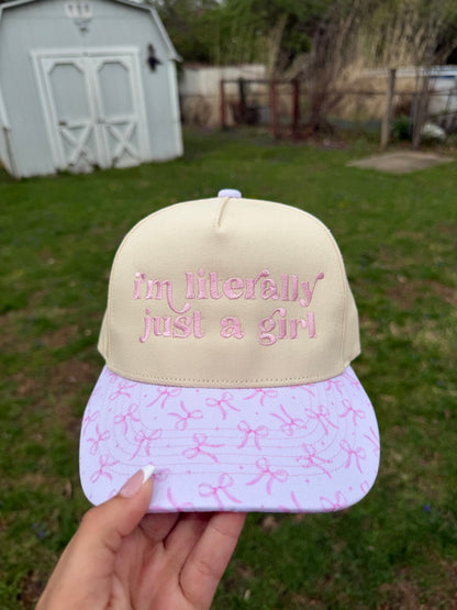 Im Literally Just a Girl Hat