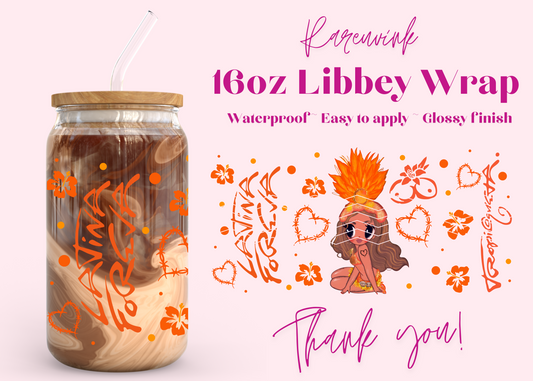 #1110 Karol G Tripicoqueta 16oz UVDTF Wrap