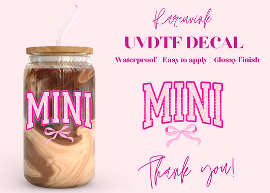 #1113 Mini Coquette UVDTF Decal