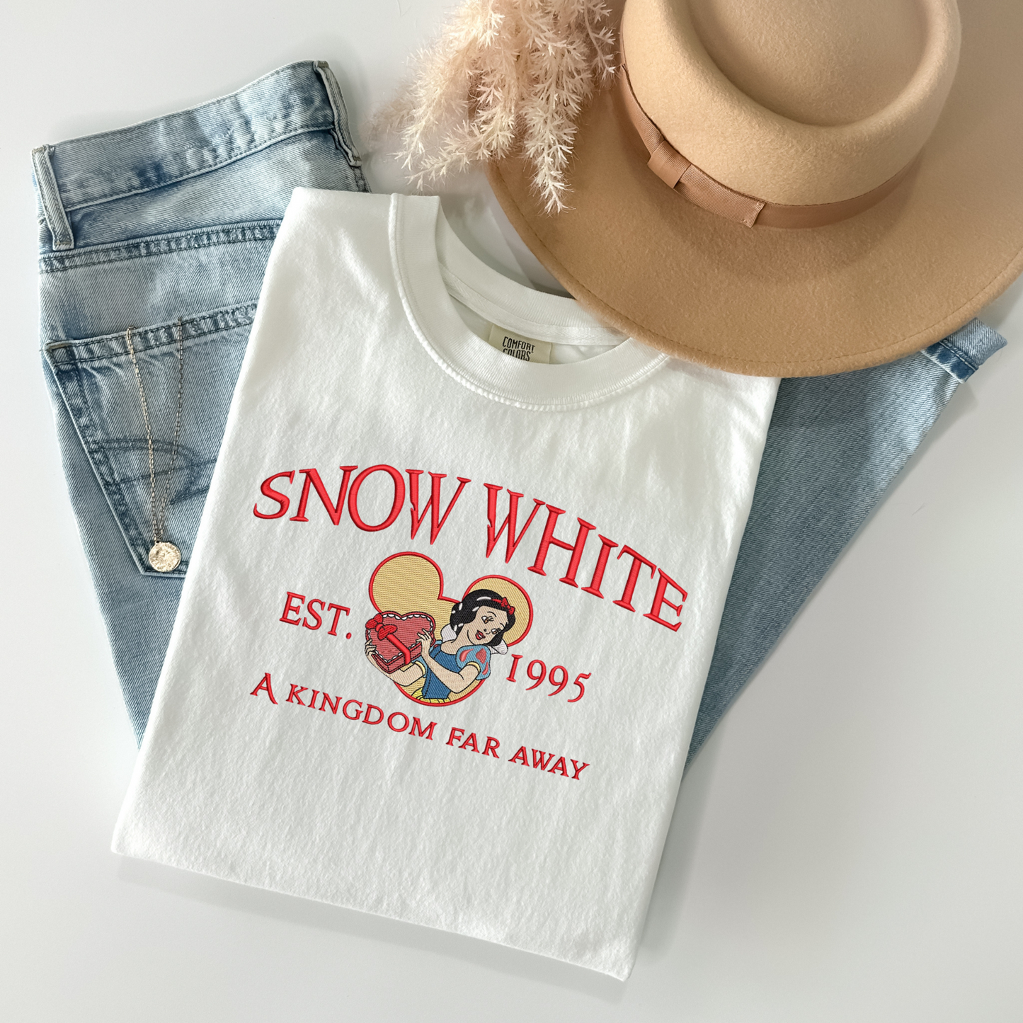 Snow White Embroidered Tshirt