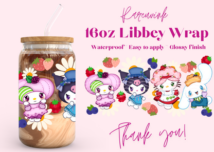 #1042 Sanrio Fruit 16oz UVDTF Wrap
