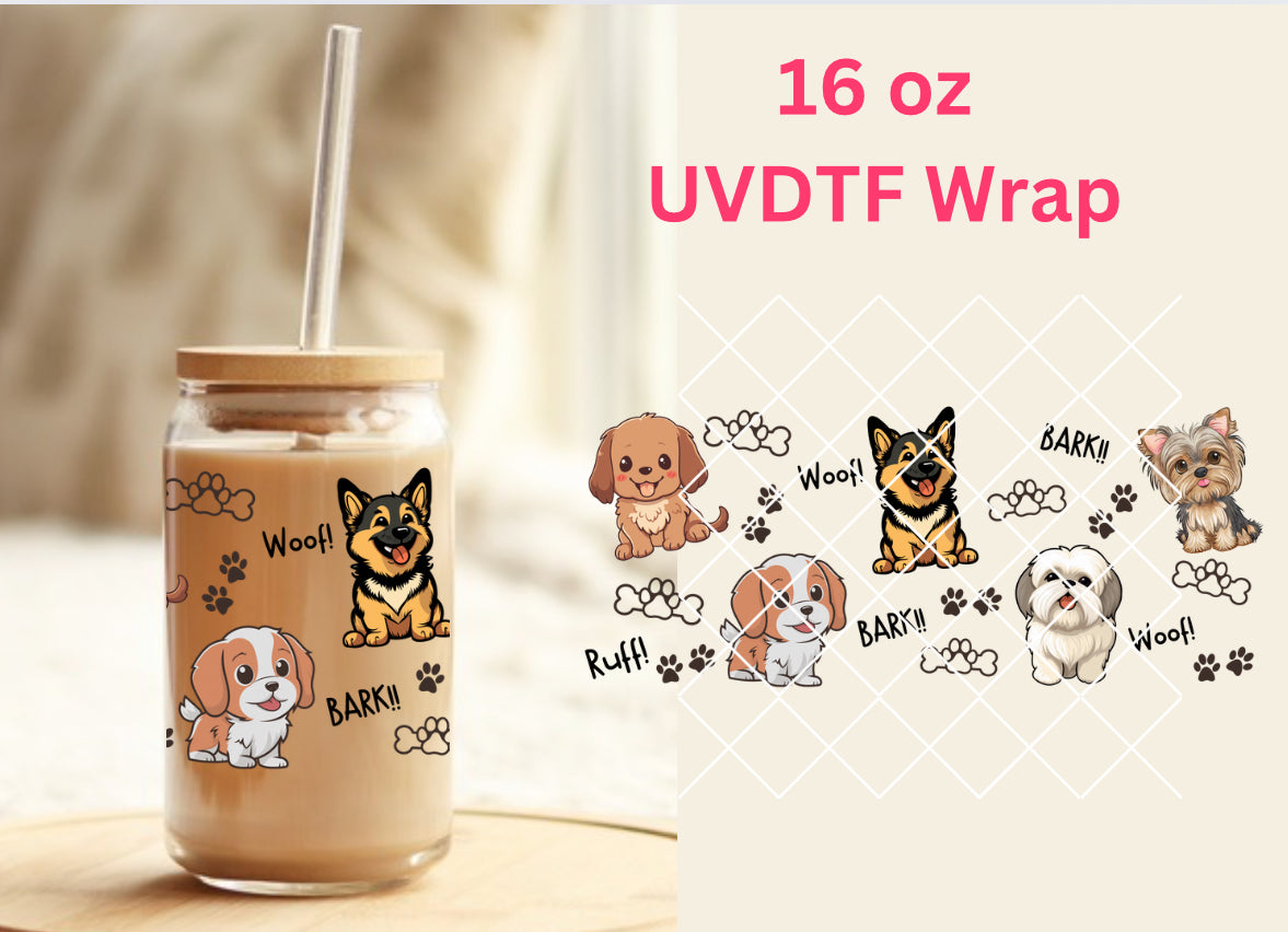 #331 Five Dogs UVDTF 16 oz Wrap